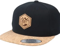 Snapback-Skillfish Mountain Badge Fish Black/Cork Snapback -
