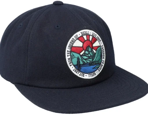 Snapback-Reell Mountain Cap Black Snapback -
