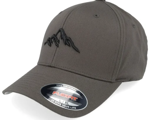 Hot Wild Spirit Mountain 3d Black/Dark Flexfit - Grey