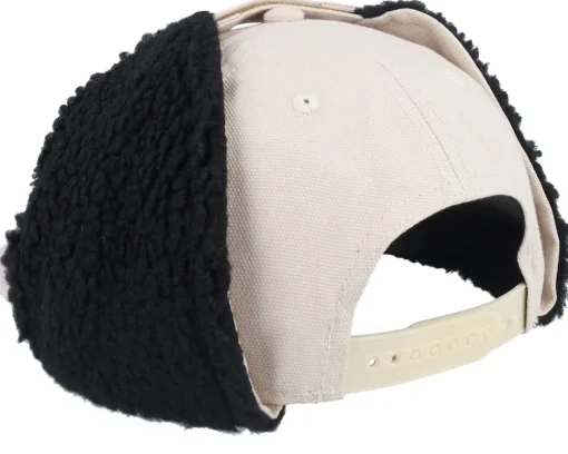 Earflap-Wild Spirit Mountain 3d Canvas Flatbrim /Black Earflap - Beige