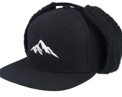 Earflap-Wild Spirit Mountain 3d Canvas Flatbrim /Black Earflap - Beige