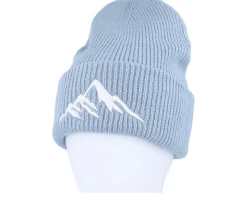 Cuff Beanies-Wild Spirit Mountain 3d Dusty Soft Deep Cuff - Blue