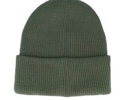 Cuff Beanies-Wild Spirit Mountain 3d Olive Soft Deep Cuff - Green