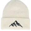 Cuff Beanies-Wild Spirit Mountain 3d Vanilla Soft Deep Cuff - White