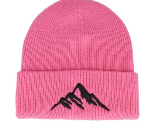 Cuff Beanies-Wild Spirit Mountain 3d Vanilla Soft Deep Cuff - White