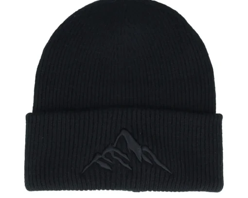 Cuff Beanies-Wild Spirit Mountain 3d Vanilla Soft Deep Cuff - White