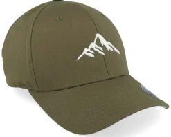 Clearance Wild Spirit Mountain 3d White/Olive Flexfit - Green