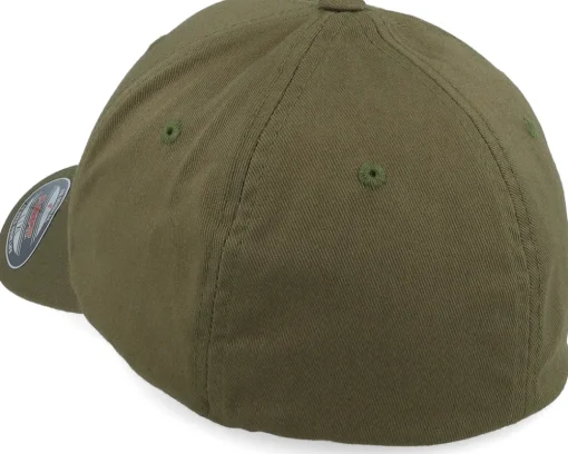 Clearance Wild Spirit Mountain 3d White/Olive Flexfit - Green