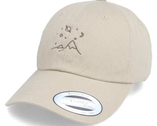 Dad Cap-Abducted Mountain Space Gazing Beige Dad Cap