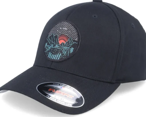 Best Wild Spirit Mountain Valley Sunset Black Flexfit -