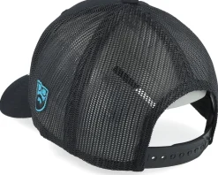 Trucker-Bearded Man Movember Hat Logo Black Trucker -