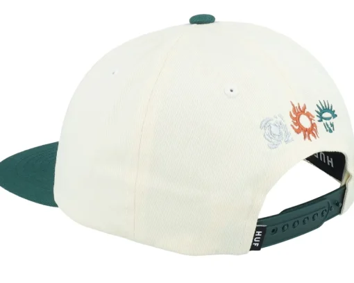 Snapback-HUF Movement 6 Panel Linen/Green Snapback -