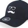 New Bearded Man Mr. Mustache Black Flexfit -
