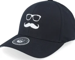 New Bearded Man Mr. Mustache Black Flexfit -