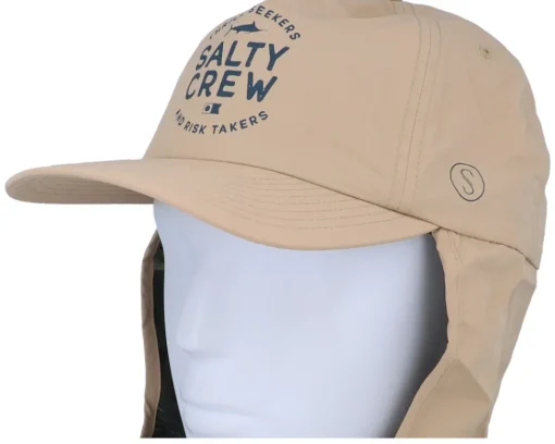 Best Salty Crew Mullet 5 Panel Khaki Ear Flap -