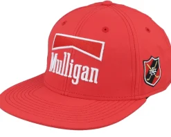 Snapback-American Needle Mulligan Covert 19Th Hole Golf Red Snapback -