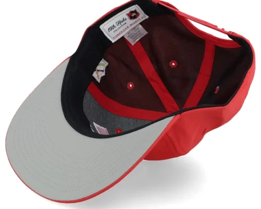 Snapback-American Needle Mulligan Covert 19Th Hole Golf Red Snapback -