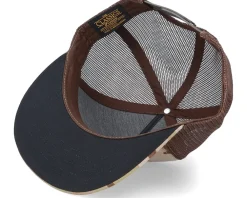 Blanks-Yupoong Multicam Arid/Brown A-Frame Trucker Snapback -