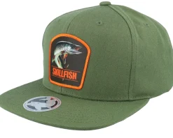 Online Skillfish Muskellunge Muskie Olive Snapback -