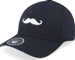 Clearance Bearded Man Mustache Logo Black Flexfit -