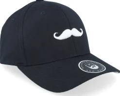 Clearance Bearded Man Mustache Logo Black Flexfit -