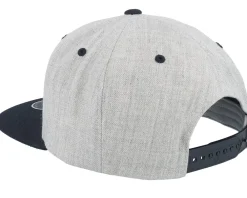 Snapback-Bearded Man Mustache Logo Grey/Black Snapback -