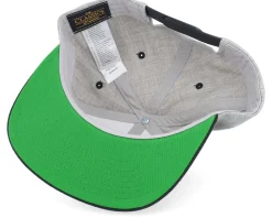 Snapback-Bearded Man Mustache Logo Grey/Black Snapback -