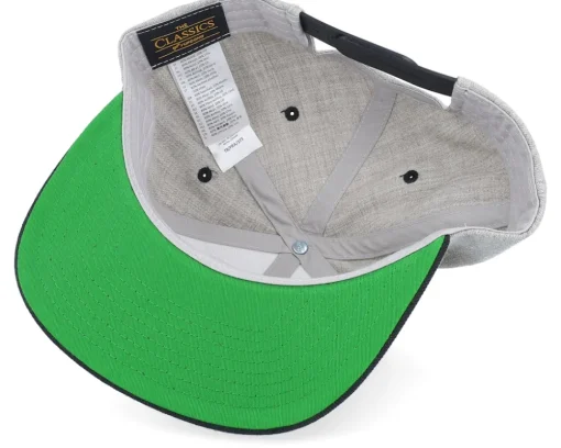 Snapback-Bearded Man Mustache Logo Grey/Black Snapback -