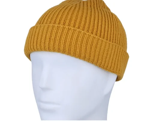 New Beechfield Mustard Harbour Short Beanie - Yellow