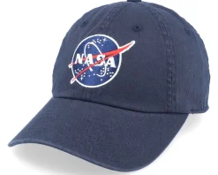 Dad Cap-American Needle Nasa Ballpark Navy Dad Cap -