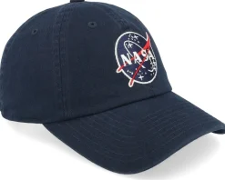Dad Cap-American Needle Nasa Ballpark Navy Dad Cap -