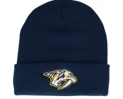 Hot Wild Spirit Nashville Predators Terrain Knit Solid Navy Cuff -