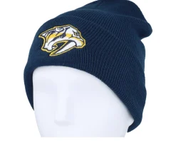 Hot Wild Spirit Nashville Predators Terrain Knit Solid Navy Cuff -