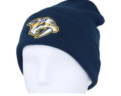 Hot Wild Spirit Nashville Predators Terrain Knit Solid Navy Cuff -
