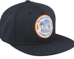 Snapback-SQRTN Naturen Cap Black Snapback -