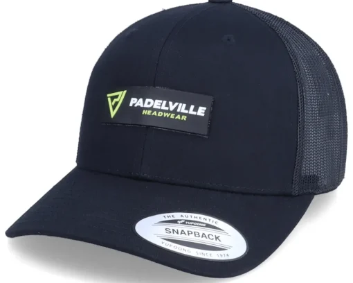 Outlet Padelville Neon Logo Patch Black Trucker -