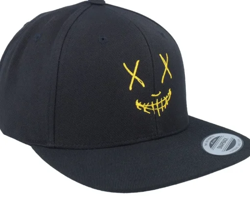 Snapback-Iconic Neon Smile Yellow/ Snapback - Black