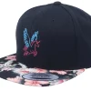 Snapback-Unicorns Neon Summer Unicorn Black/Red Floral Snapback -