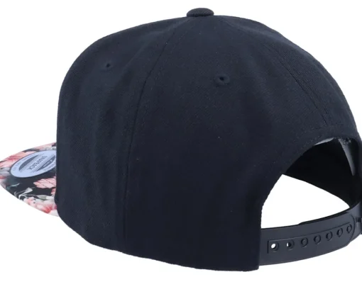 Snapback-Unicorns Neon Summer Unicorn Black/Red Floral Snapback -