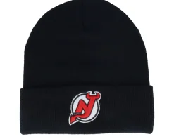 Cuff Beanies-Wild Spirit New Jersey Devils Terrain Knit Solid Black Cuff -
