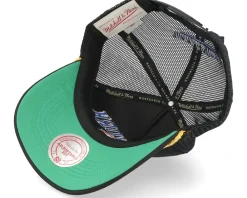 Trucker-Mitchell & Ness New York Islanders Gold Leaf Black Trucker -