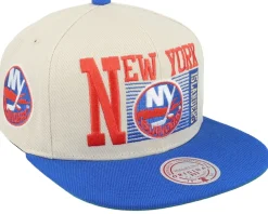 Sale Mitchell & Ness New York Islanders Speed Zone Vintage Off White/Blue Snapback -
