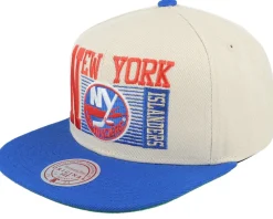 Sale Mitchell & Ness New York Islanders Speed Zone Vintage Off White/Blue Snapback -