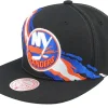 Snapback-Mitchell & Ness New York Islanders Vintage Paintbrush Snapback - Black