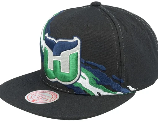 Snapback-Mitchell & Ness New York Islanders Vintage Paintbrush Snapback - Black