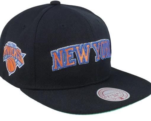 Outlet Mitchell & Ness New York Knicks Triple Play Snapback - Black