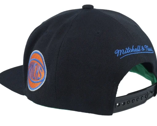 Outlet Mitchell & Ness New York Knicks Triple Play Snapback - Black