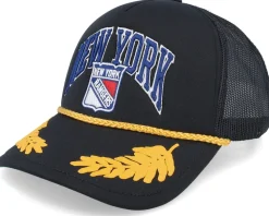 Trucker-Mitchell & Ness New York Rangers Gold Leaf Hwc Trucker - Black