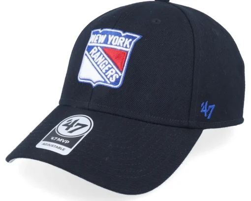 Adjustable-47 Brand New York Rangers Mvp Black/White Adjustable -