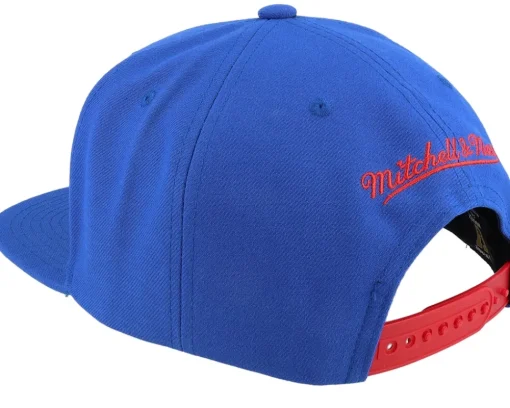Snapback-Mitchell & Ness New York Rangers Retro Lock Up Snapback - Blue